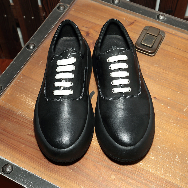 Korean Version Of The Thick Bottom Muffin Shoes Male Leather