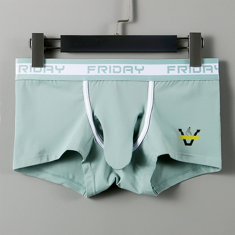 Mesh Elephant Nose Boxers Cotton Men's Bullet Separation Boxer Briefs