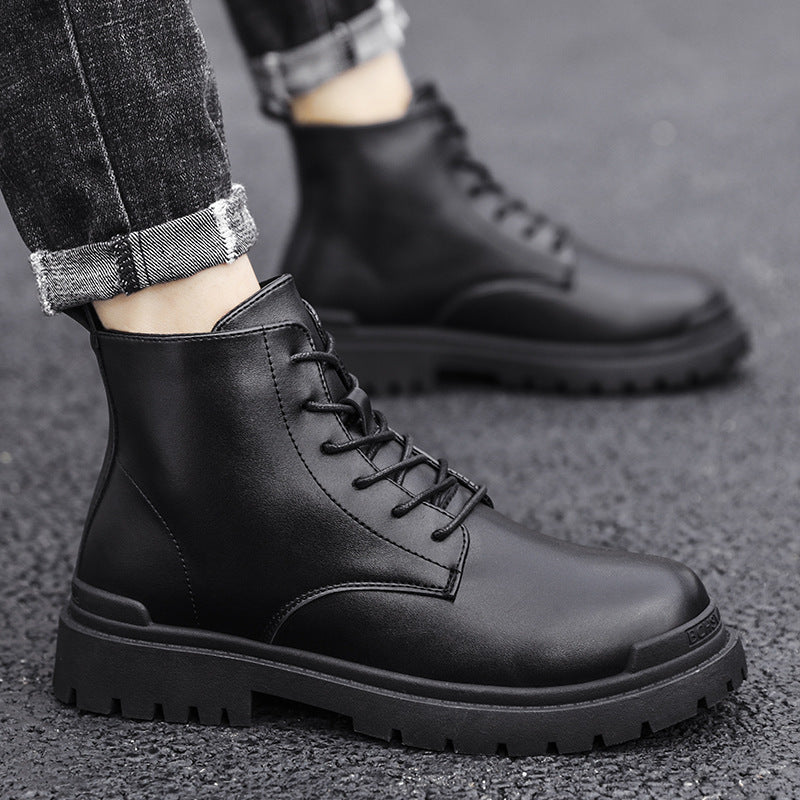 New Men's Casual Leather British Retro Martin Boots