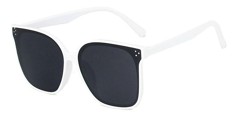 Big Frame Rice Nails Show Thin Female Street Style Sunglasses
