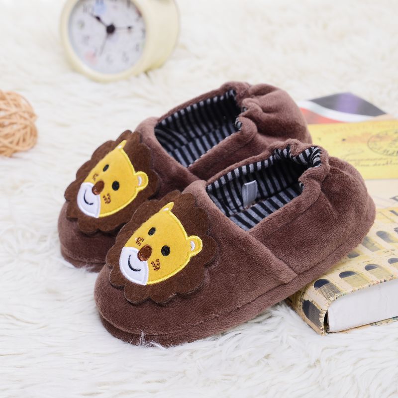 Autumn And Winter Children Cotton Slippers Bag Heel