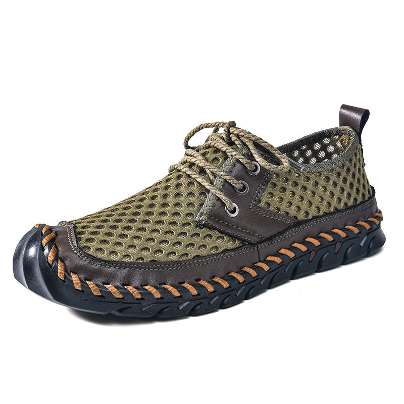 Men's Casual Lightweight Slip-on Plus Size Sports Mesh Shoes