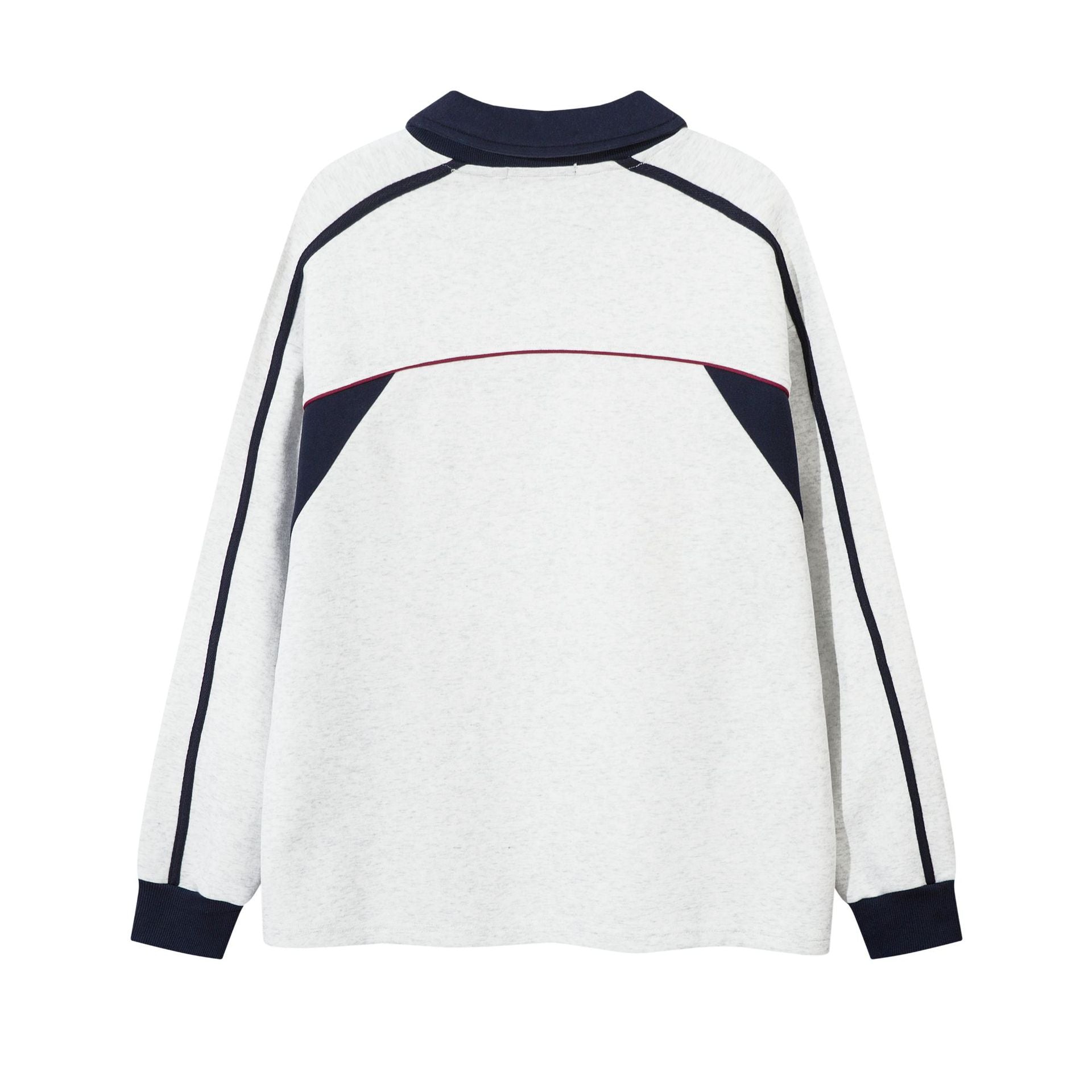 American Retro Color Contrast Patchwork Craft High Street Long Sleeve