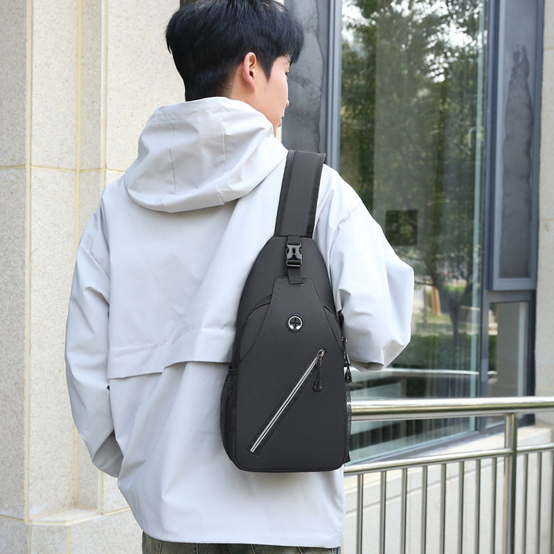 Multifunctional Men's Shoulder Crossbody Bag Male Hard-Wearing Canvas Shoulder Messenger Bags Chest Bag