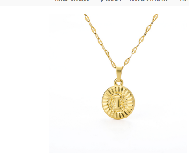Capital English Letter Disc Necklace Women And Men