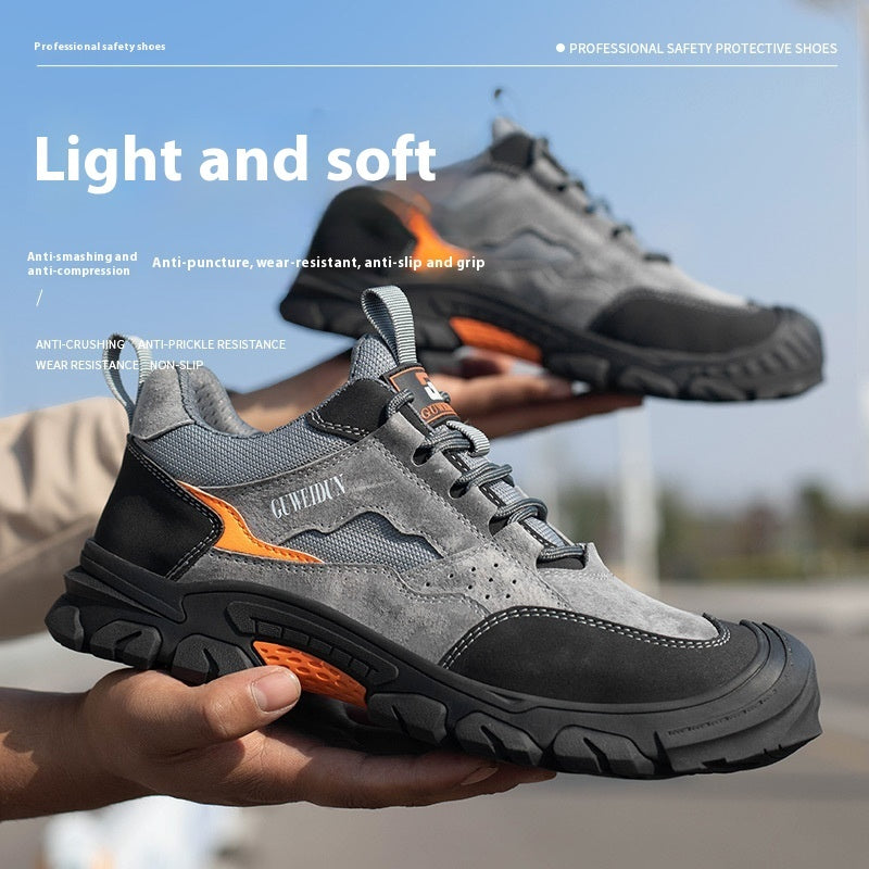 Men's Anti-impact Non-slip Wear-resistant And Lightweight Breathable Protective Footwear