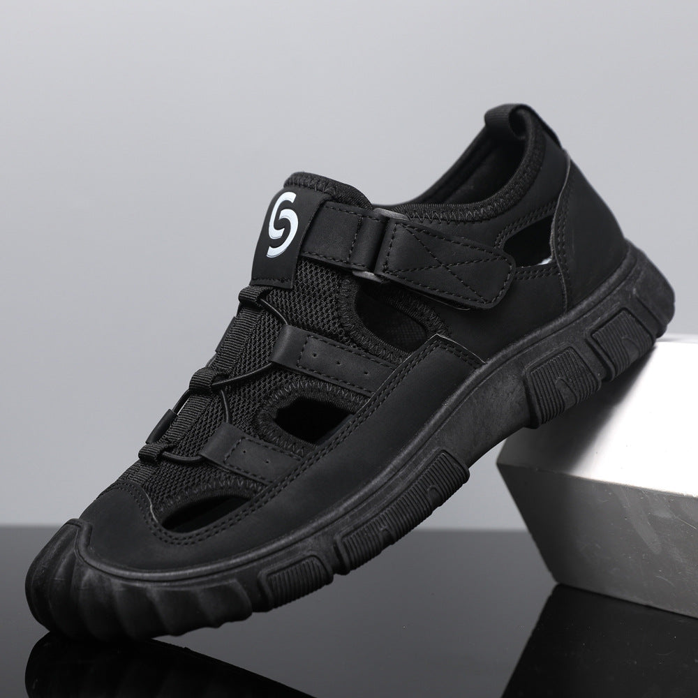 Men's Non-slip Wear-resistant Mesh Surface Hollowed Wading Sandals