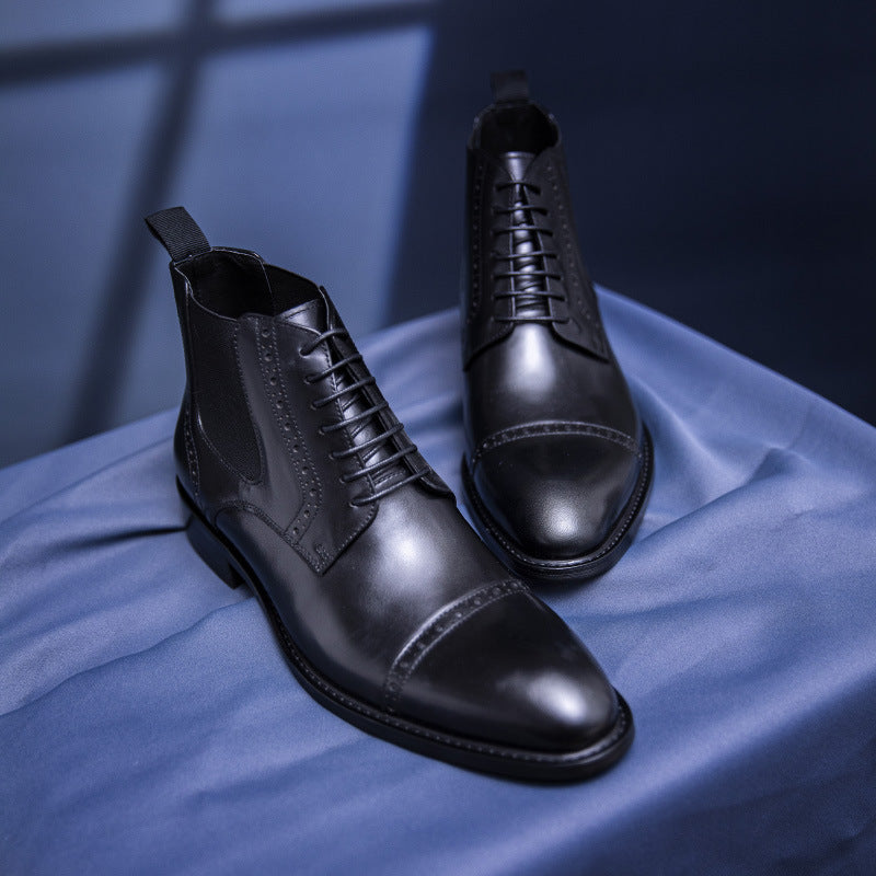 Martin Boots Men's Models Autumn And Winter In Simple Retro Leather