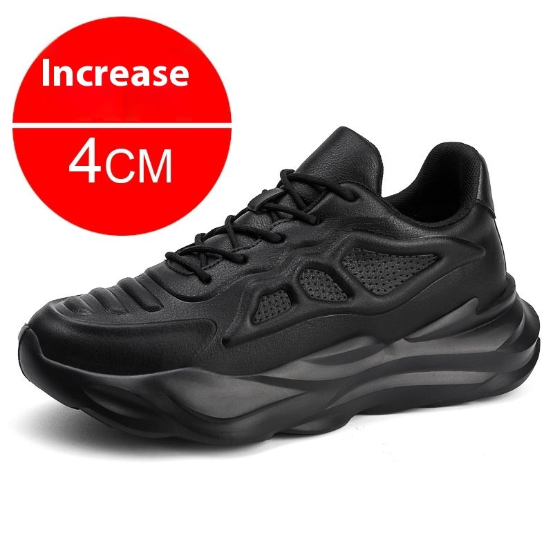 Summer New Invisible Height-increasing Shoes Men's 8CM Breathable Clunky Sneakers