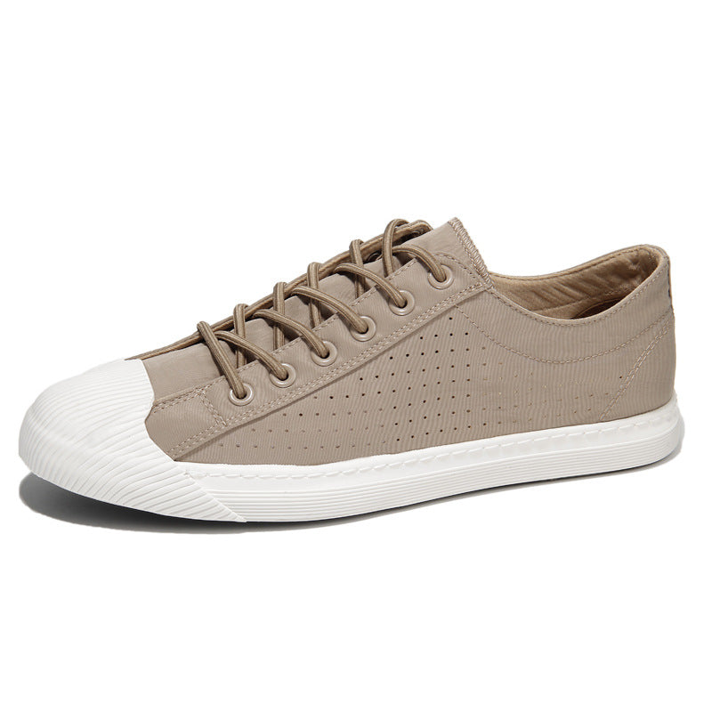 Summer New Men's Slip-on Breathable Canvas Shoes Soft Comfortable Low-top Board Shoes