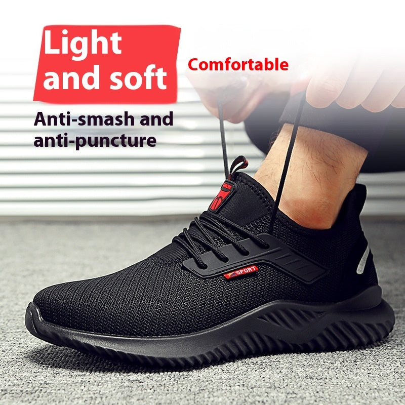 Men's Protective Shoes With Anti Smashing And Anti Piercing Steel Toe Caps