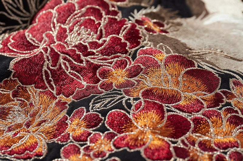 Men's Hooded Sweater Full Width Embroidery