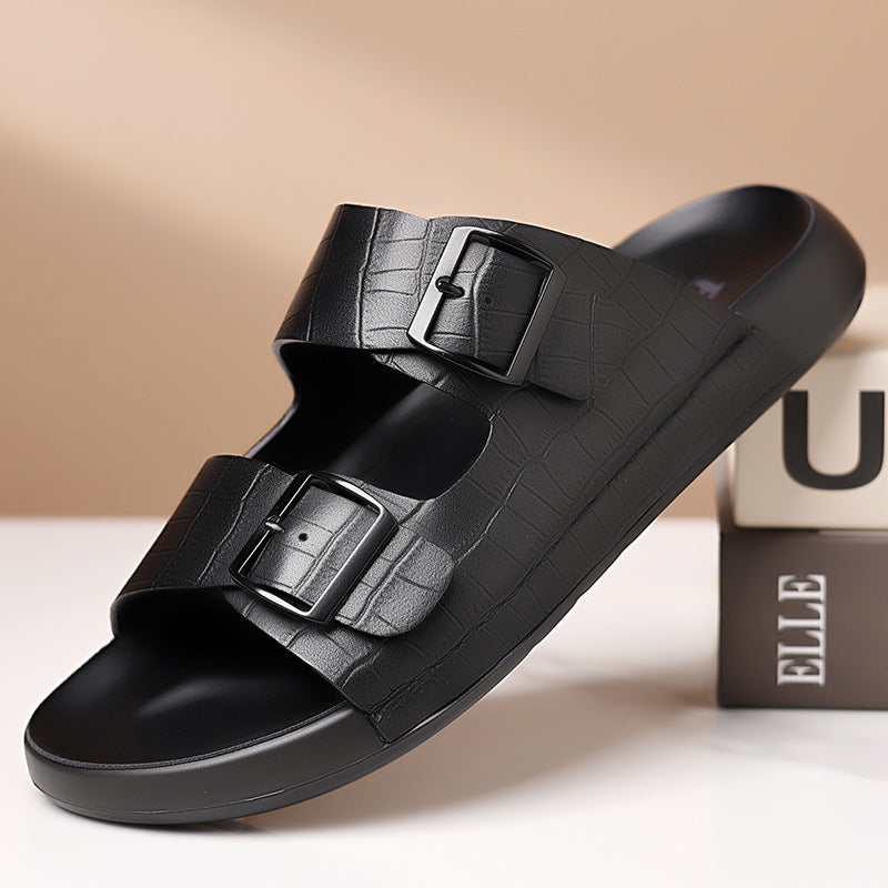 Outdoor Slippers Men's Non-slip Casual Adjustable Color Matching Slippers