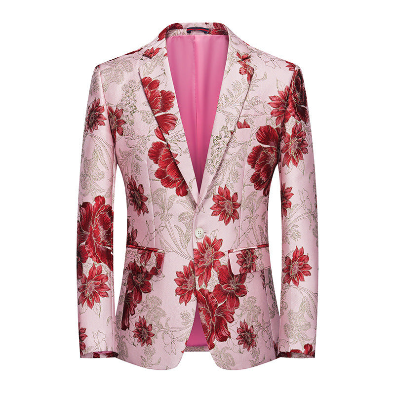 Fashion Color Personalized Stage Performance Banquet Business Casual Small Suit