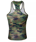 Men's Fitness Exercise Camouflage I-shaped Vest Boxers Suit
