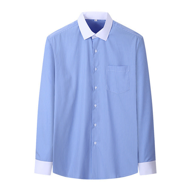 Men's Casual American-style Long-sleeved Striped Shirt