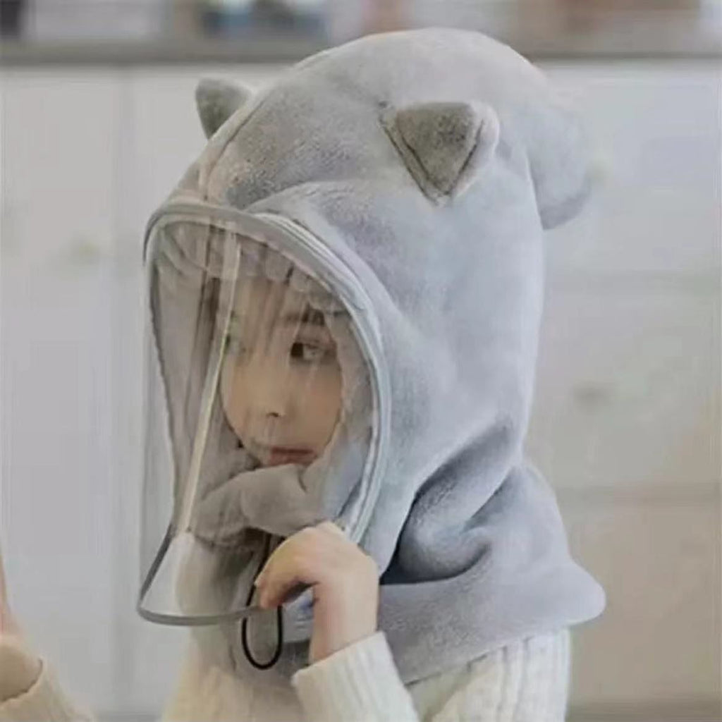 Children's Electric Car Thermal Headgear Windproof Neck Protection Scarf