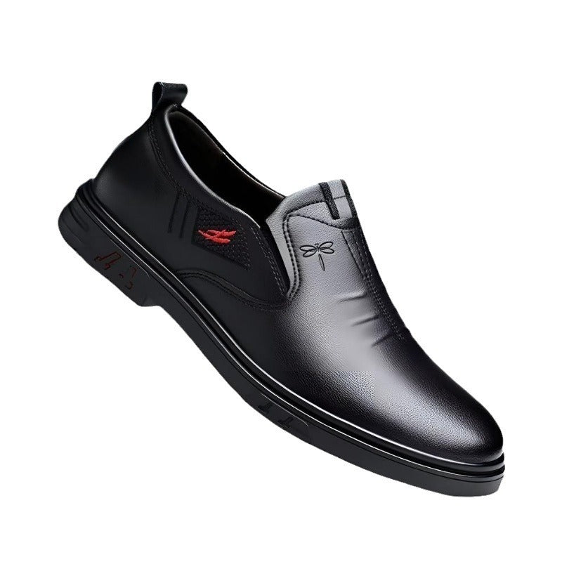 Men's Casual Leather Shoes Slip-on Soft Sole Soft Leather