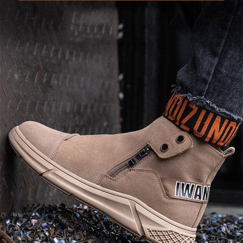 Summer Breathable Labor Insurance Men's Anti-smashing And Anti-piercing Work Safety Shoes