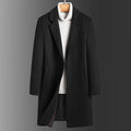 Woolen Men's Slim Long Casual Trench Coat