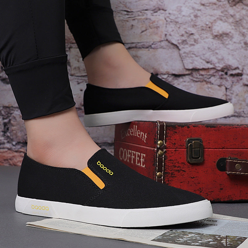Men's Slip-on Canvas Shoes Classic All-match Soft Board Shoes