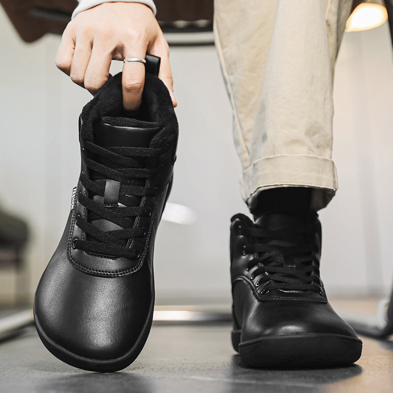 Cotton Shoes Fur Men's Thick Winter High-top