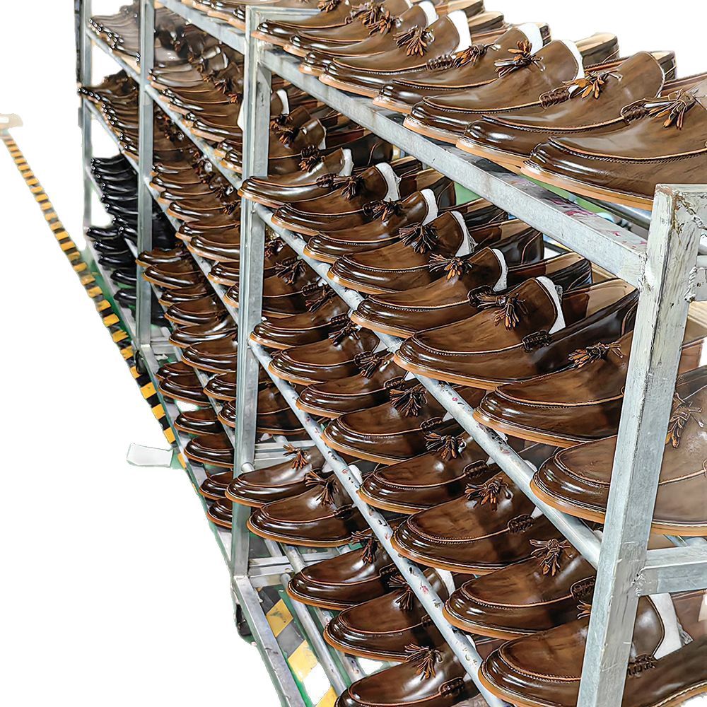 American Size Wood Grain Tassel Foreign Trade Formal Shoes Loafers Slip-on