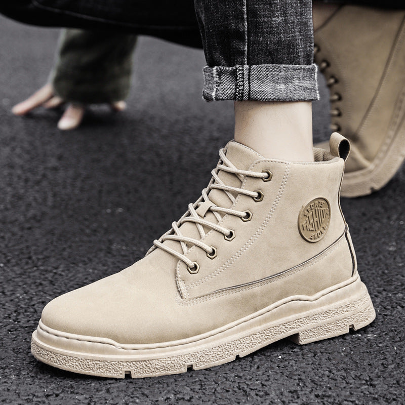 DroKorean Style Trendy High-top Men's Shoes