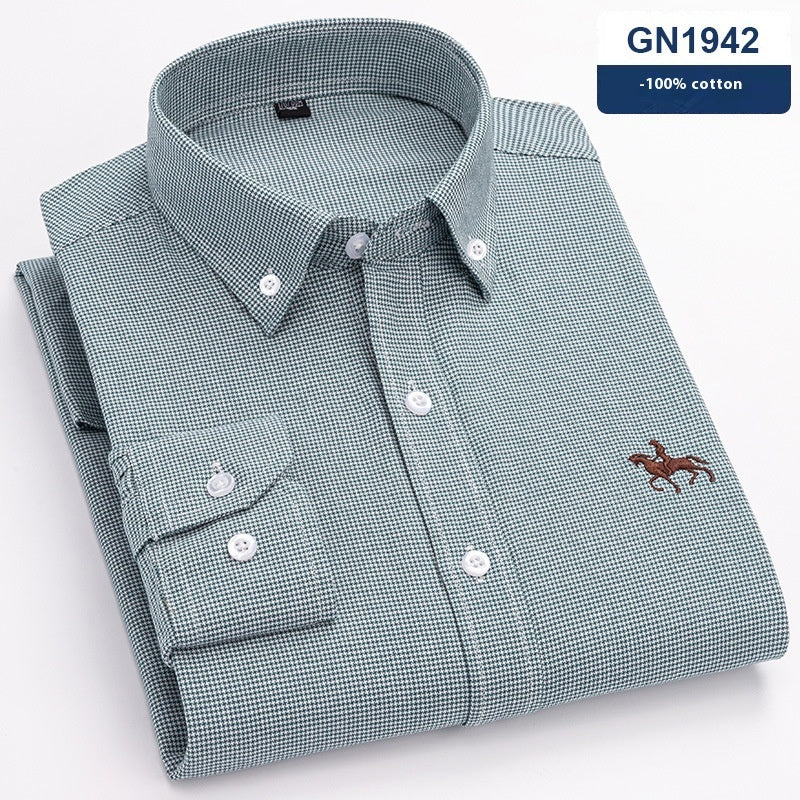 Men's Cotton Long-sleeved Casual Shirt
