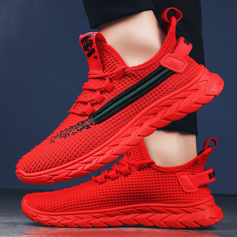 Summer Breathable Men's Sneaker Red
