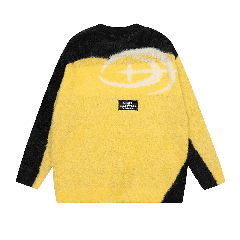 Brushed Round Neck Sweater For Men