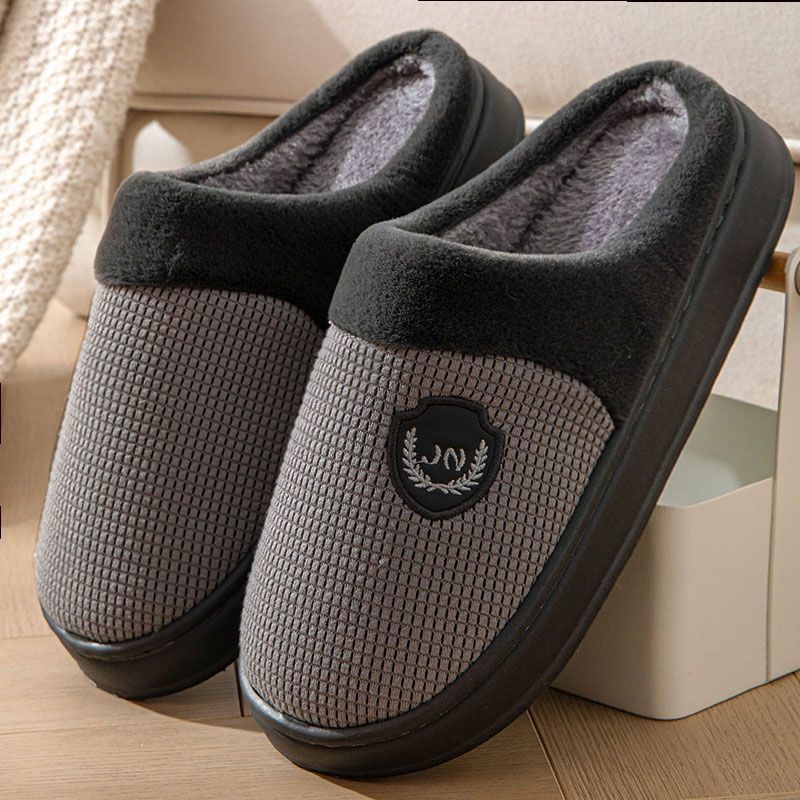 Fleece-lined Warm Thick-soled Non-slip Cotton Shoes Indoor And Outdoor Wear