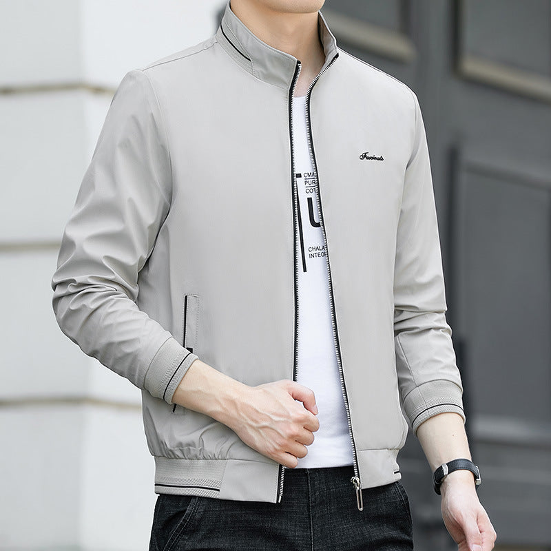 Casual slim jacket men