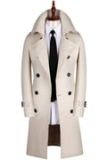 Long Double Breasted Spring And Autumn Slim British Business Coat