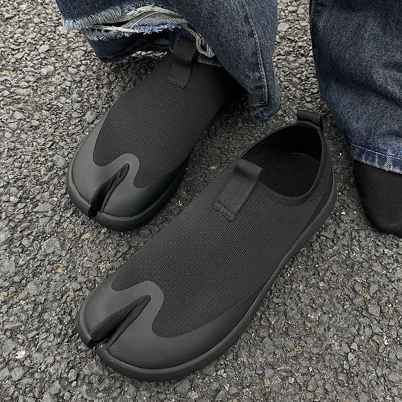 Lightweight Soft Bottom Loafers Split Toe Half Slippers