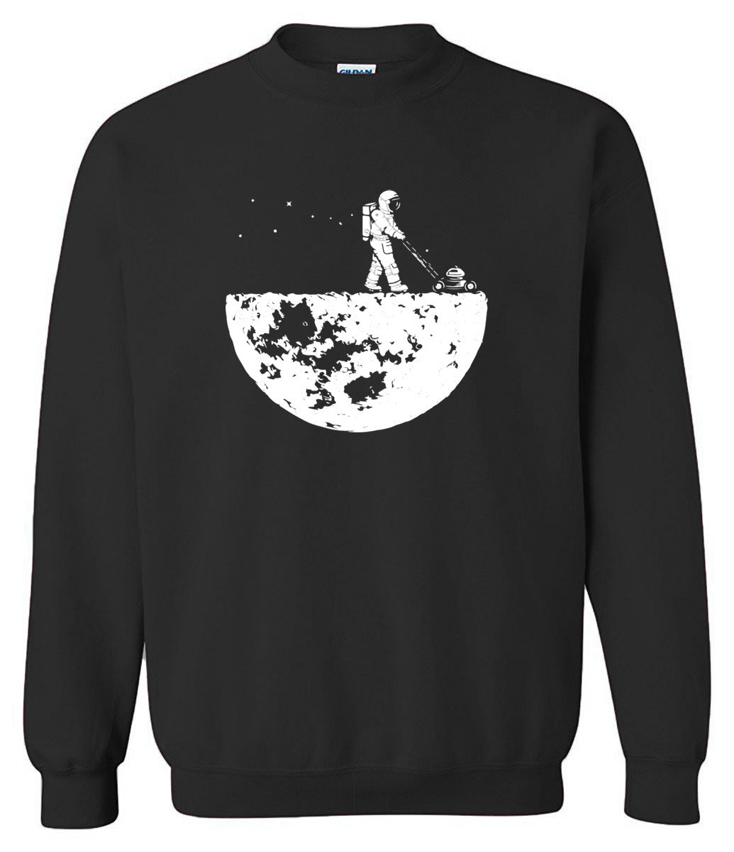 Astronaut Print Hooded And Fleece Men's Sweatshirt