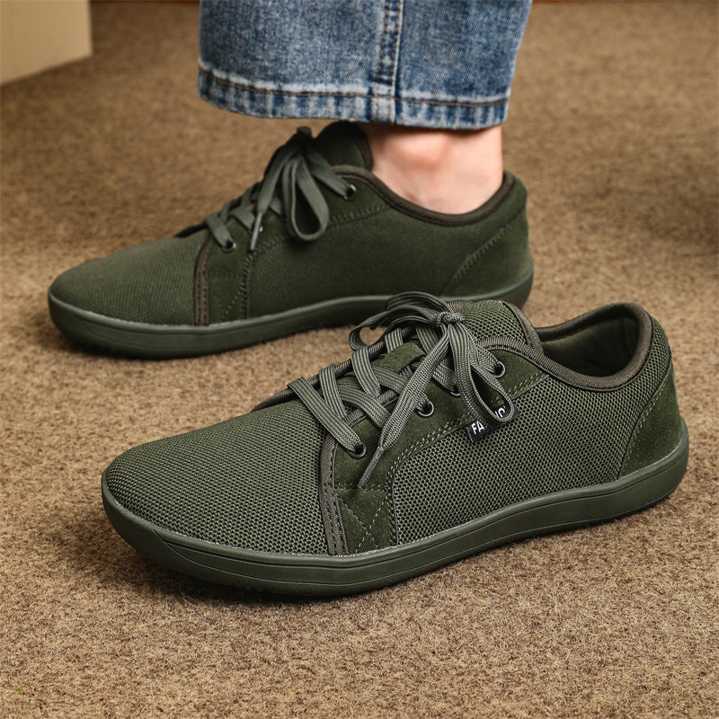 Leisure Sneaker Low-top Lace-up Outdoor Non-slip Wide Toe Shoes Men
