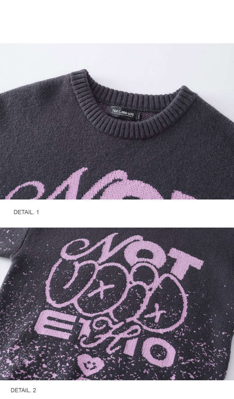 Niche Design Gradient Sweater Fashion Brand