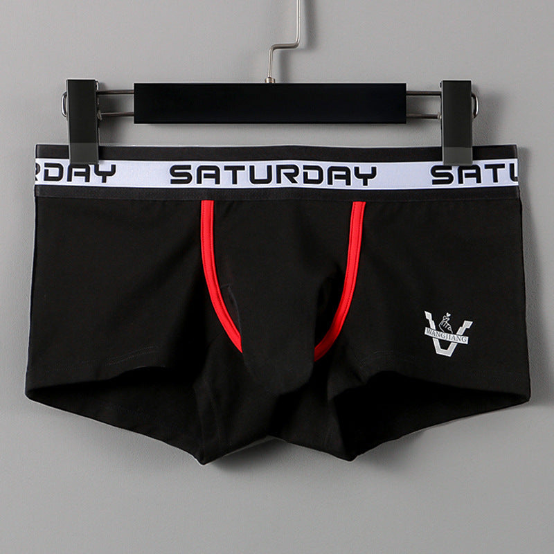 Mesh Elephant Nose Boxers Cotton Men's Bullet Separation Boxer Briefs