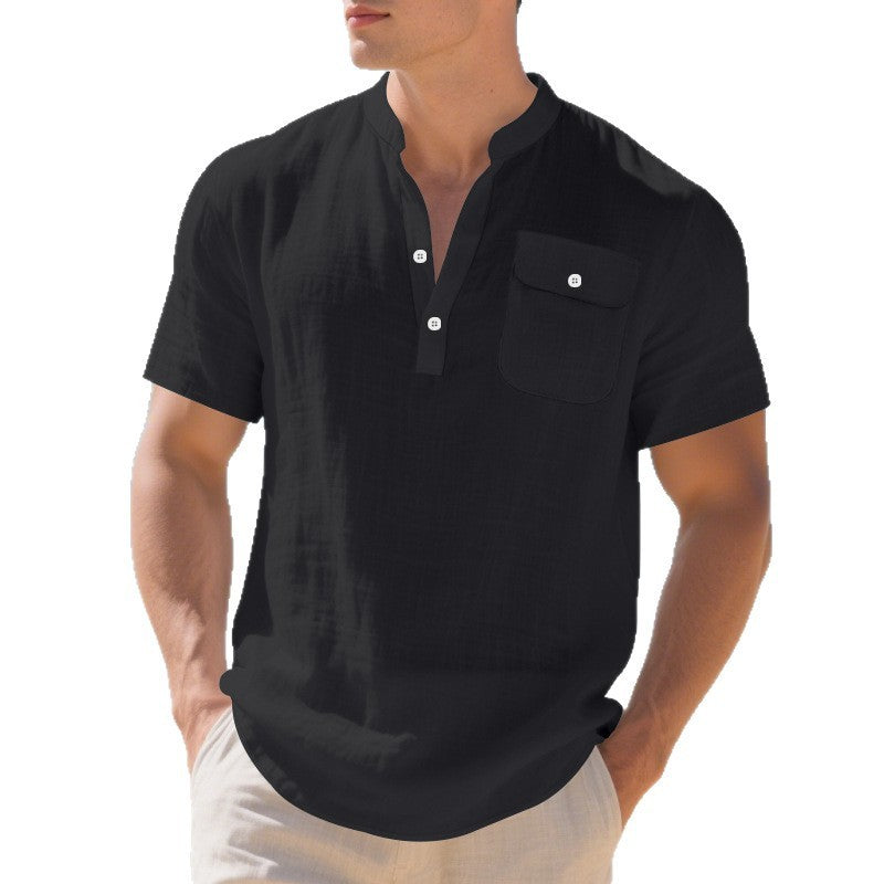 Summer American Linen Men's shirt