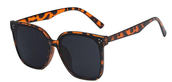 Big Frame Rice Nails Show Thin Female Street Style Sunglasses