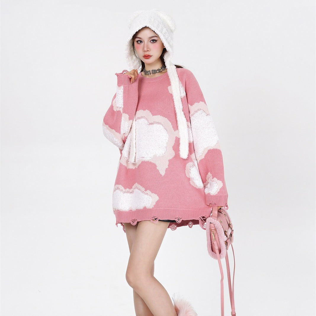 Autumn And Winter Loose Outerwear Sweater