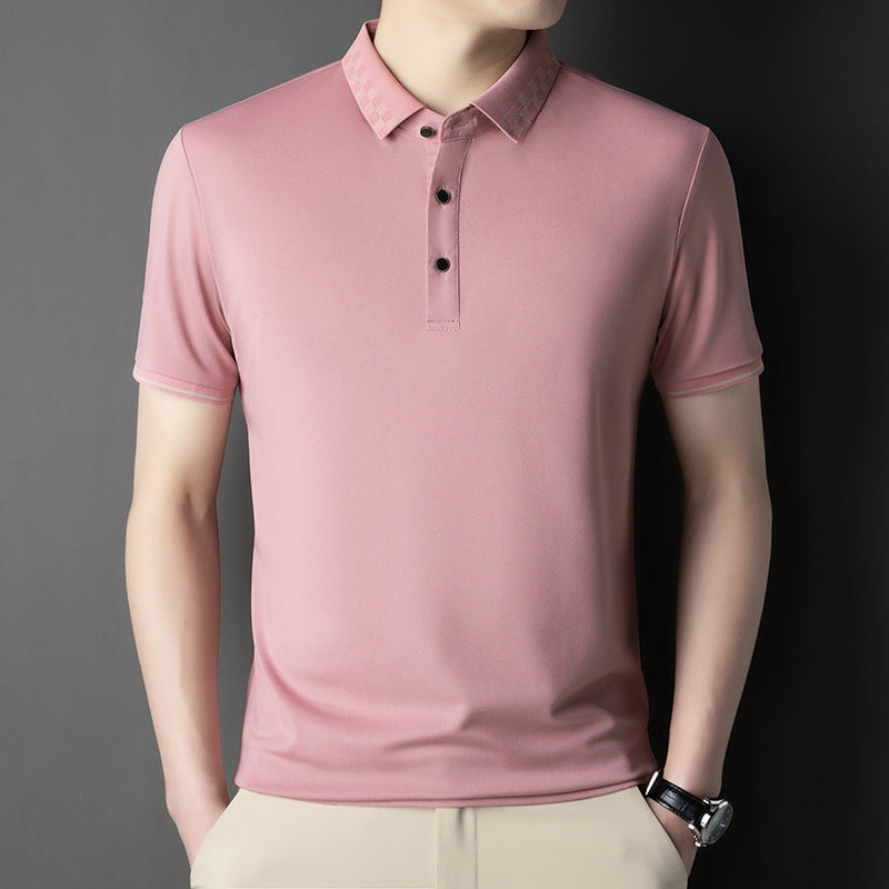 Men's Short-sleeved T-shirt Clothing For Middle-aged Dad Loose Casual