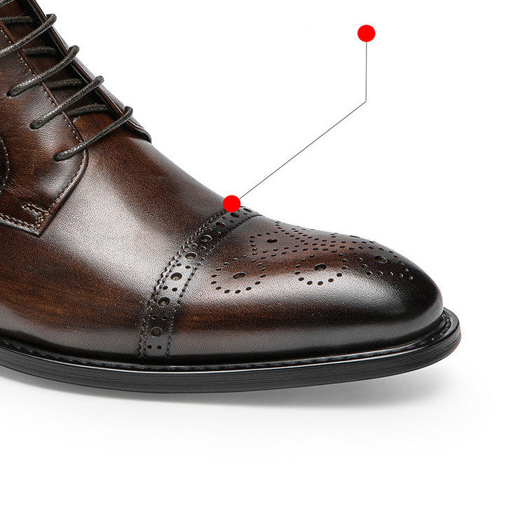 Men's Business Suit Leather  Boots