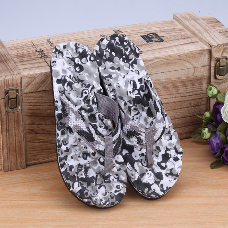Flip-flops Spiral Pattern Beach Shoes EVA Non-slip Slippers