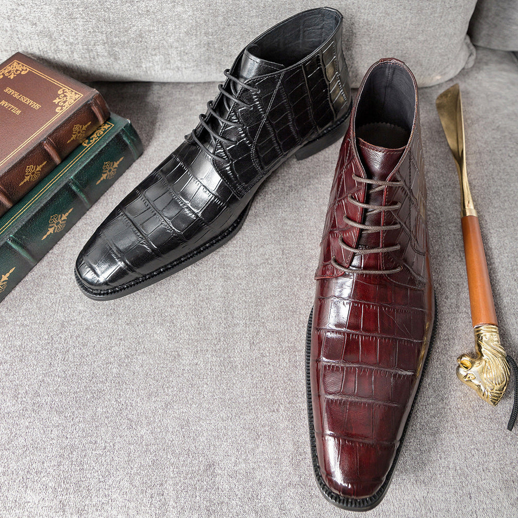 Men's Trendy Cowhide Martin Boots