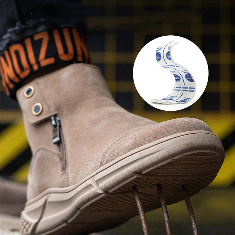 Summer Breathable Labor Insurance Men's Anti-smashing And Anti-piercing Work Safety Shoes
