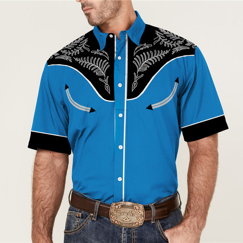 Summer Loose Short Sleeve Lapel Shirt