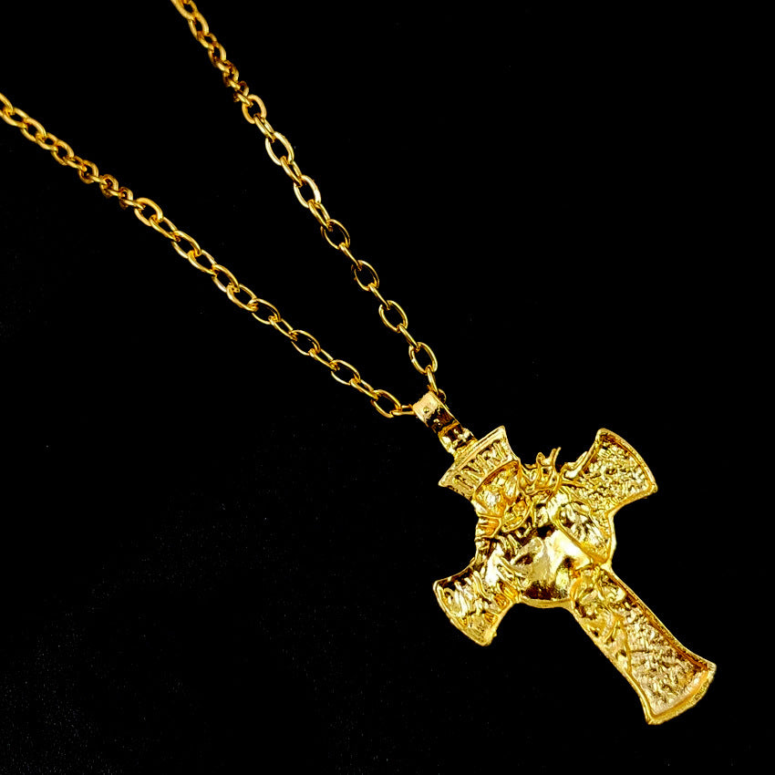 Thorns Jesus Cross Necklace For Men