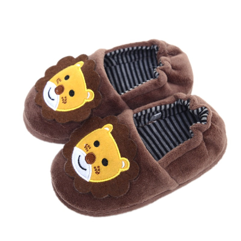 Autumn And Winter Children Cotton Slippers Bag Heel